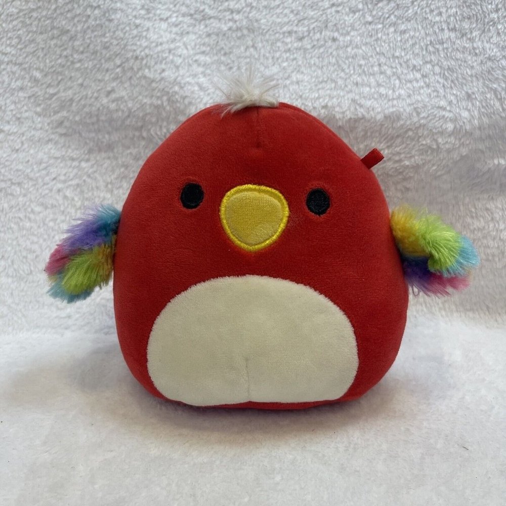 Squishmallows Paco‎ the Parrot Stuffed Animal Plush Bird Colorful Red Rainbow
